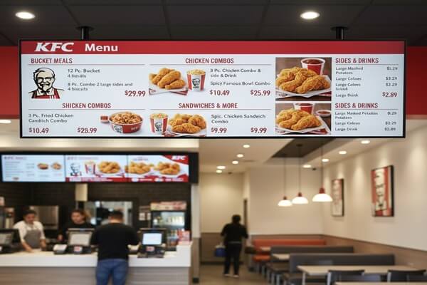 KFC Menu With Prices