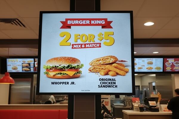 Burger King Menu Prices 2 For $5