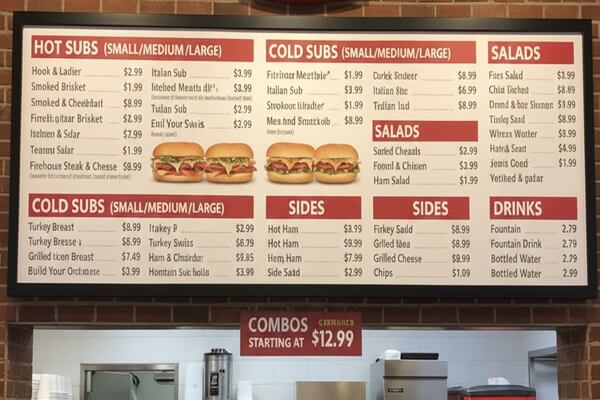Firehouse Subs Menu With Prices