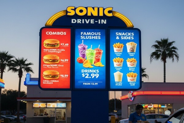 Sonic Menu With Prices