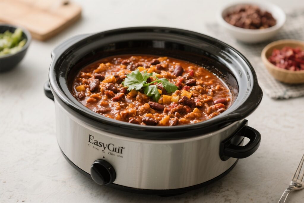 Easy Crockpot Chili Recipe – Cozy, Hearty, and Foolproof