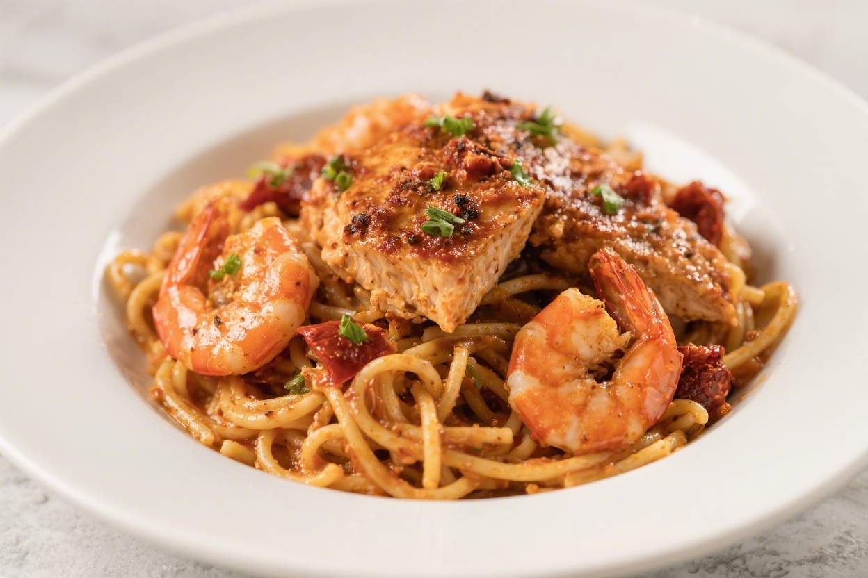 Cajun Chicken and Shrimp Pasta – Creamy, Spicy, and Weeknight-Friendly