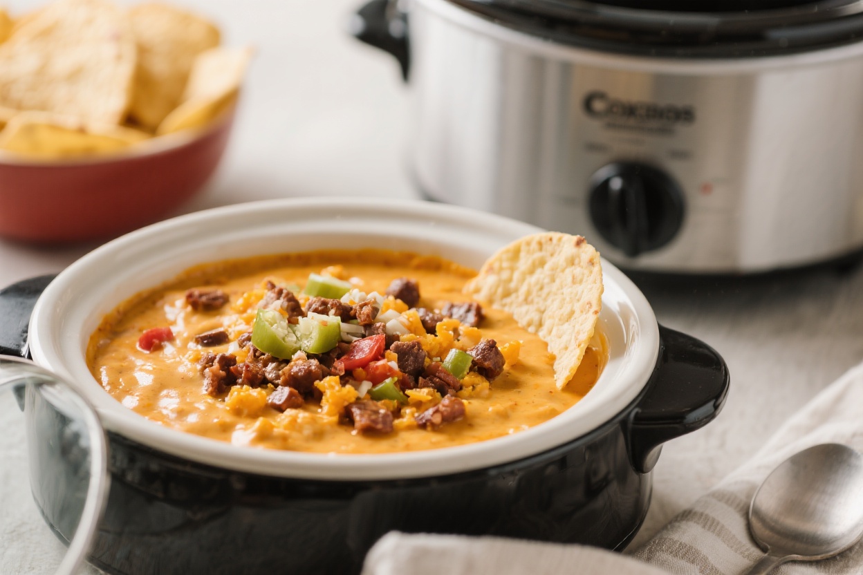 Cowboy Queso (Crock Pot) Recipe – A Crowd-Pleasing Party Dip
