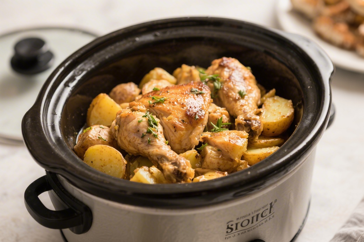 Chicken and Potatoes Crock Pot – A Cozy, No-Fuss Dinner