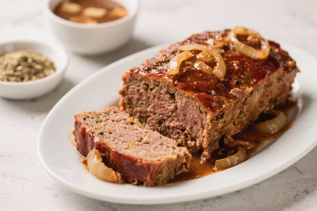 Meatloaf Recipe With Onion Soup Mix – Simple, Savory, and Comforting