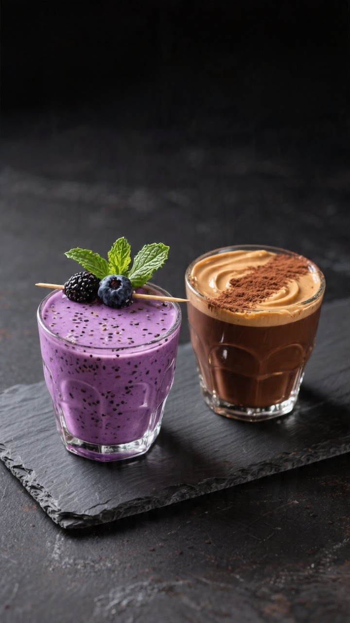 Final dish presentation: Restaurant-quality plated scene featuring two variations side-by-side—Cla