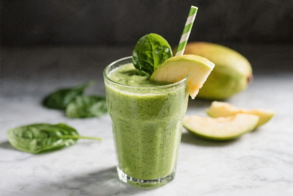Green Mango Spinach Smoothie – Bright, Fresh, and Naturally Sweet