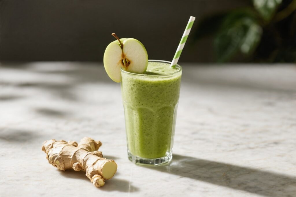 Green Ginger Apple Smoothie – Bright, Zesty, and Refreshingly Simple