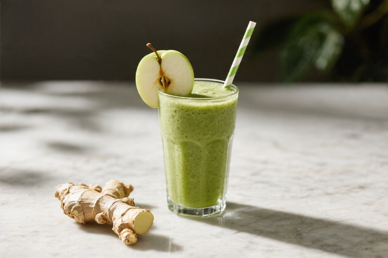 Green Ginger Apple Smoothie – Bright, Zesty, and Refreshingly Simple