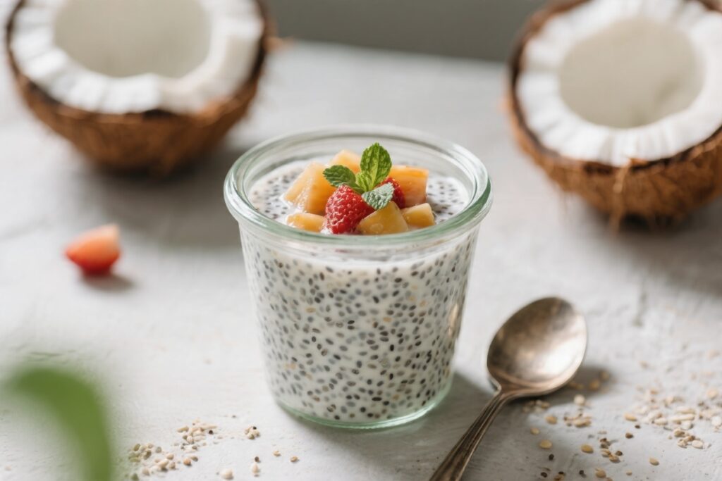 Coconut Chia Pudding – Healthy Summer Breakfast