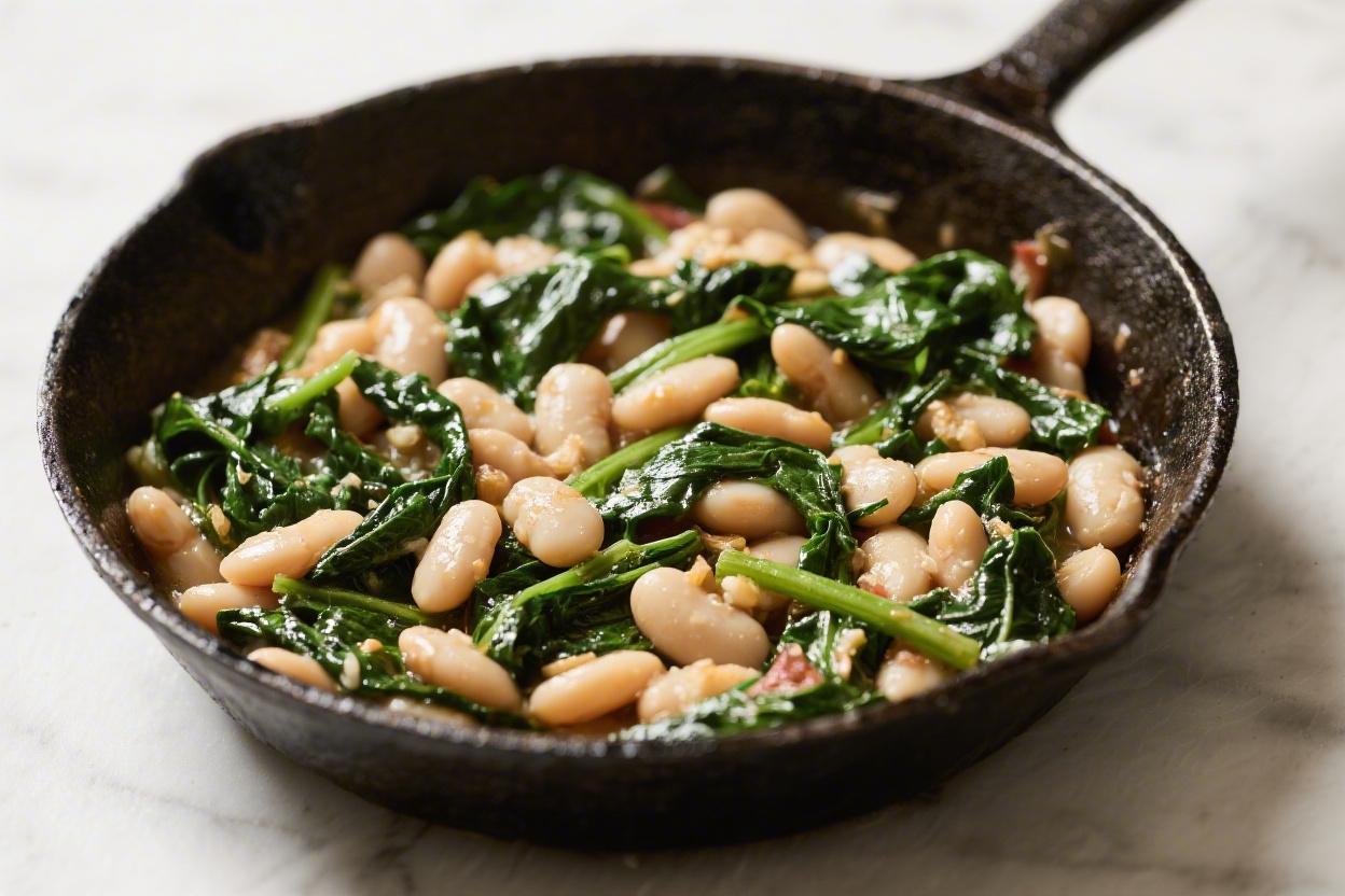 White Bean Greens Skillet Healthy One Pan Recipe – Simple, Satisfying, and Fast
