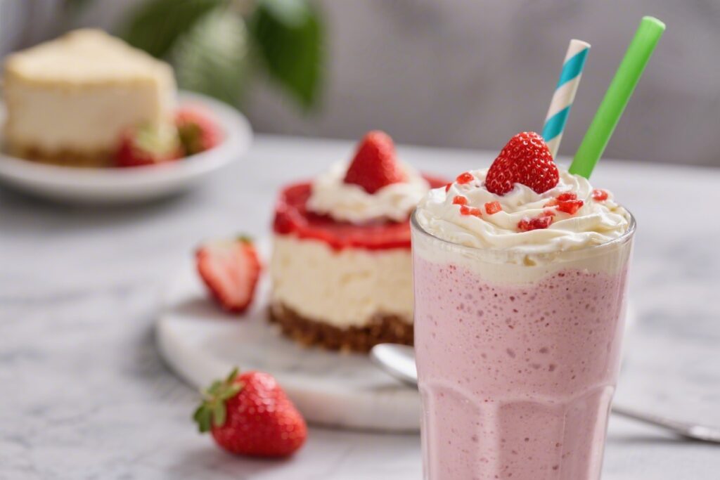 Strawberry Cheesecake Protein Shake Sweet and Healthy – A Creamy, Satisfying Blend