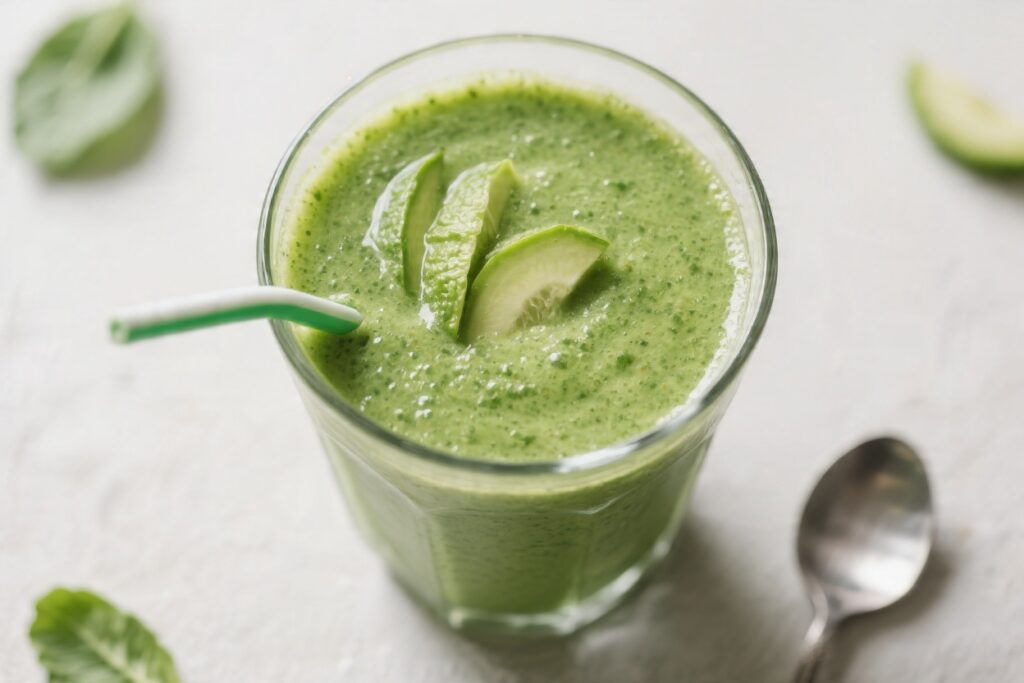Morning Green Glow Detox Smoothie – Fresh, Bright, and Ready in Minutes
