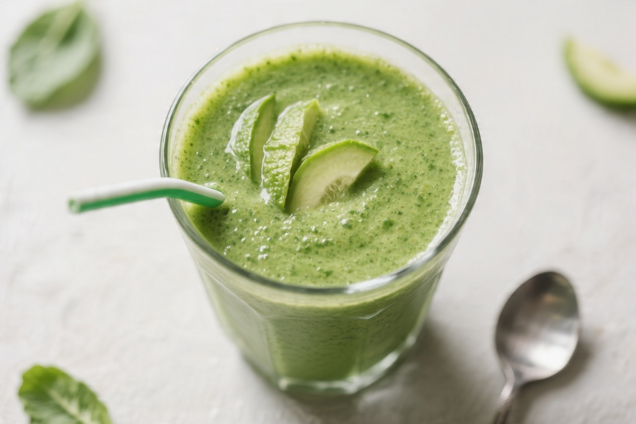 Morning Green Glow Detox Smoothie – Fresh, Bright, and Ready in Minutes