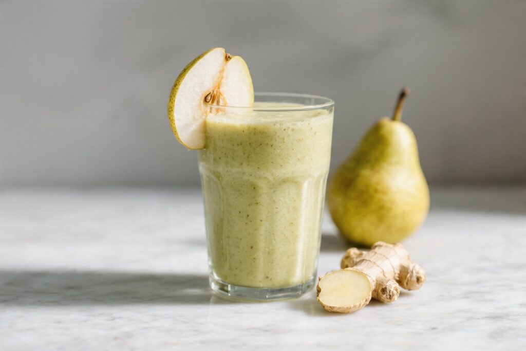 Ginger Pear Detox Smoothie – Bright, Refreshing, and Naturally Cleansing