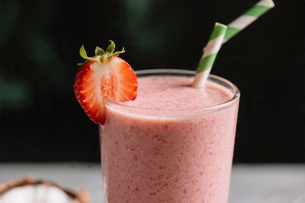 Strawberry Coconut Keto Smoothie – Creamy, Refreshing, and Low-Carb