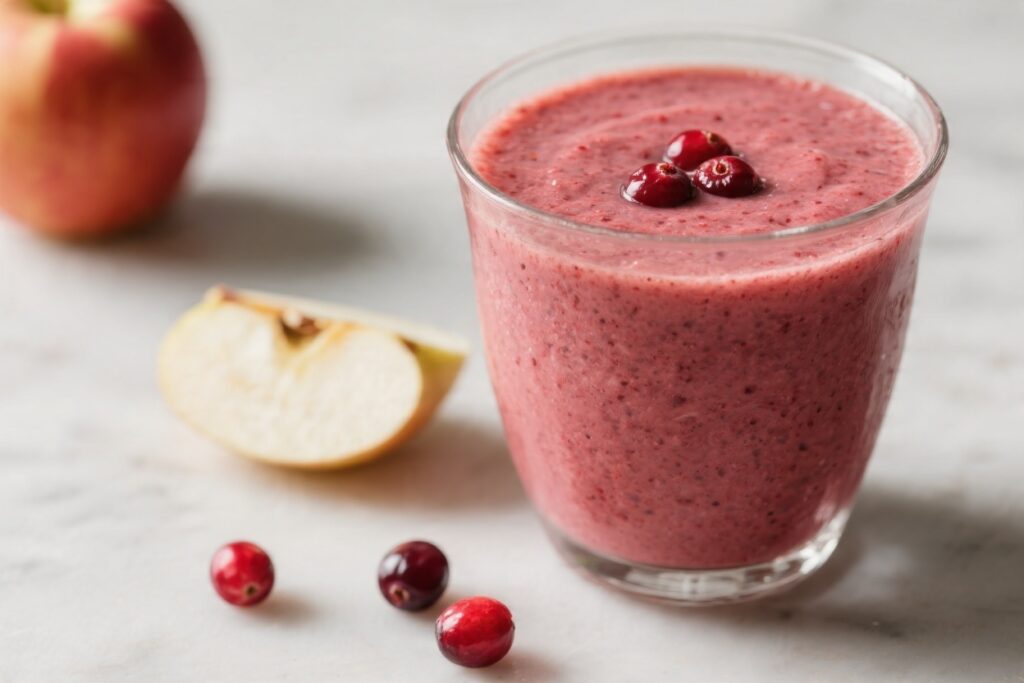 Apple Cranberry Smoothie – Bright, Tart, and Naturally Refreshing