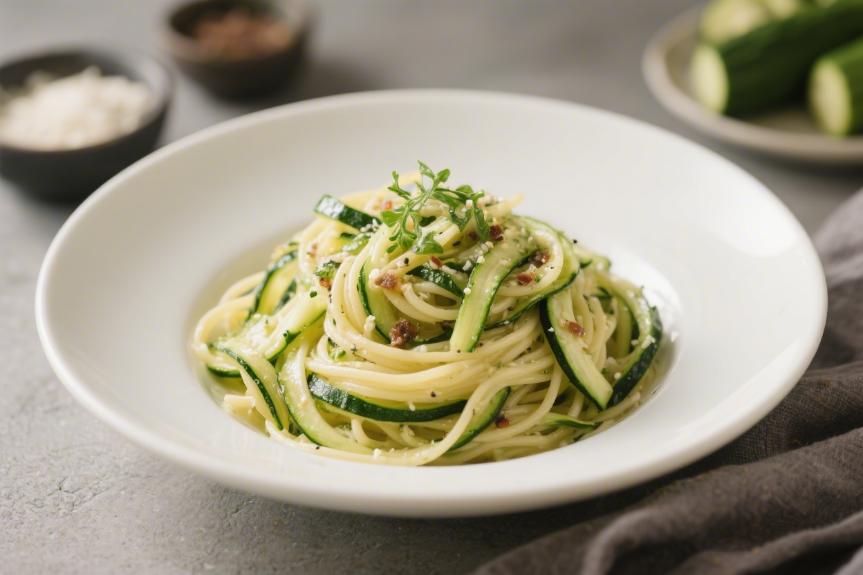Zucchini Pasta Light Healthy Low Carb Dish – Fresh, Fast, and Satisfying