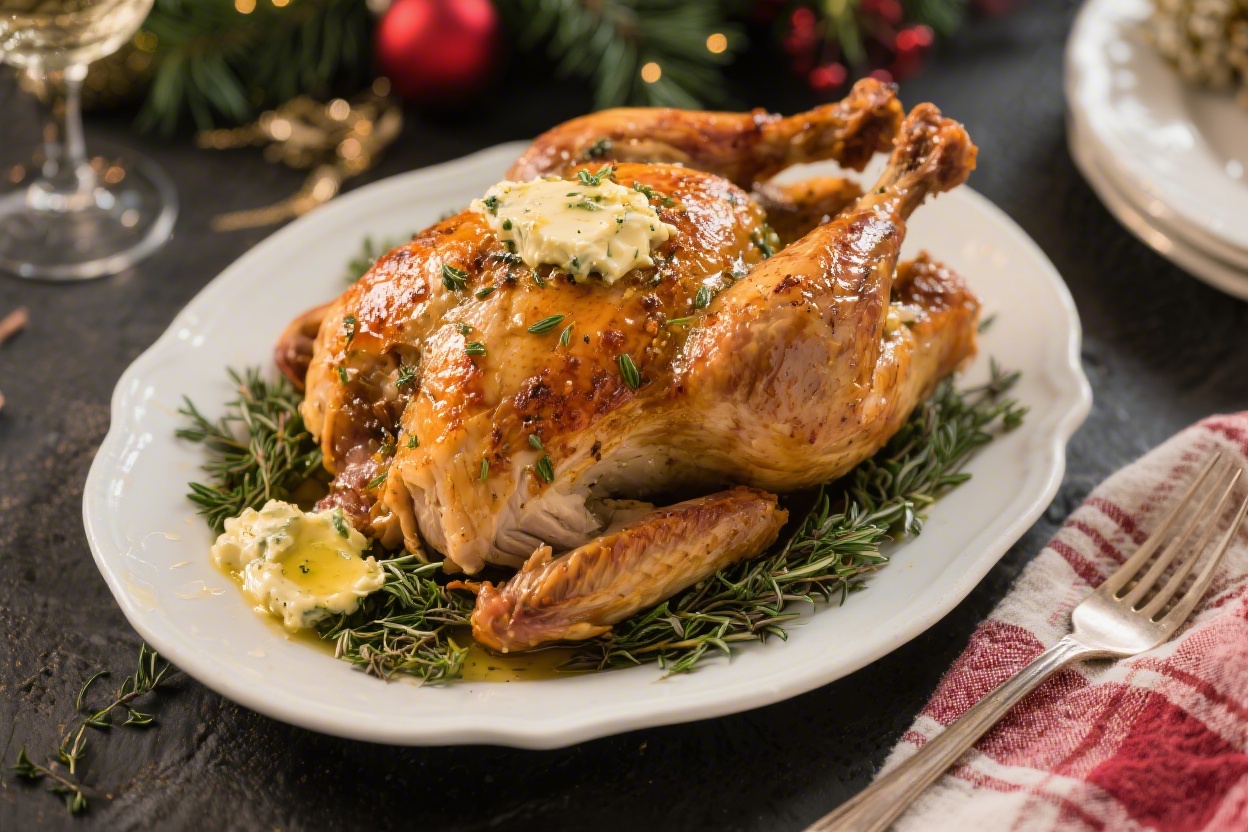 Herb Butter Roast Turkey Juicy Holiday Main – A Crowd-Pleasing Classic