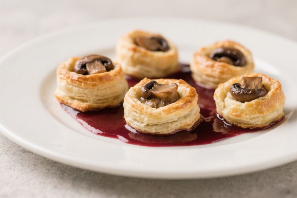 Mini Mushroom Puff Pastry Parcels With Red Wine Gravy – A Cozy, Crowd-Pleasing Appetizer