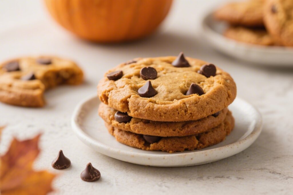 Pumpkin Chocolate Chip Cookies Soft Fall Treat – Cozy, Chewy, and Perfectly Spiced
