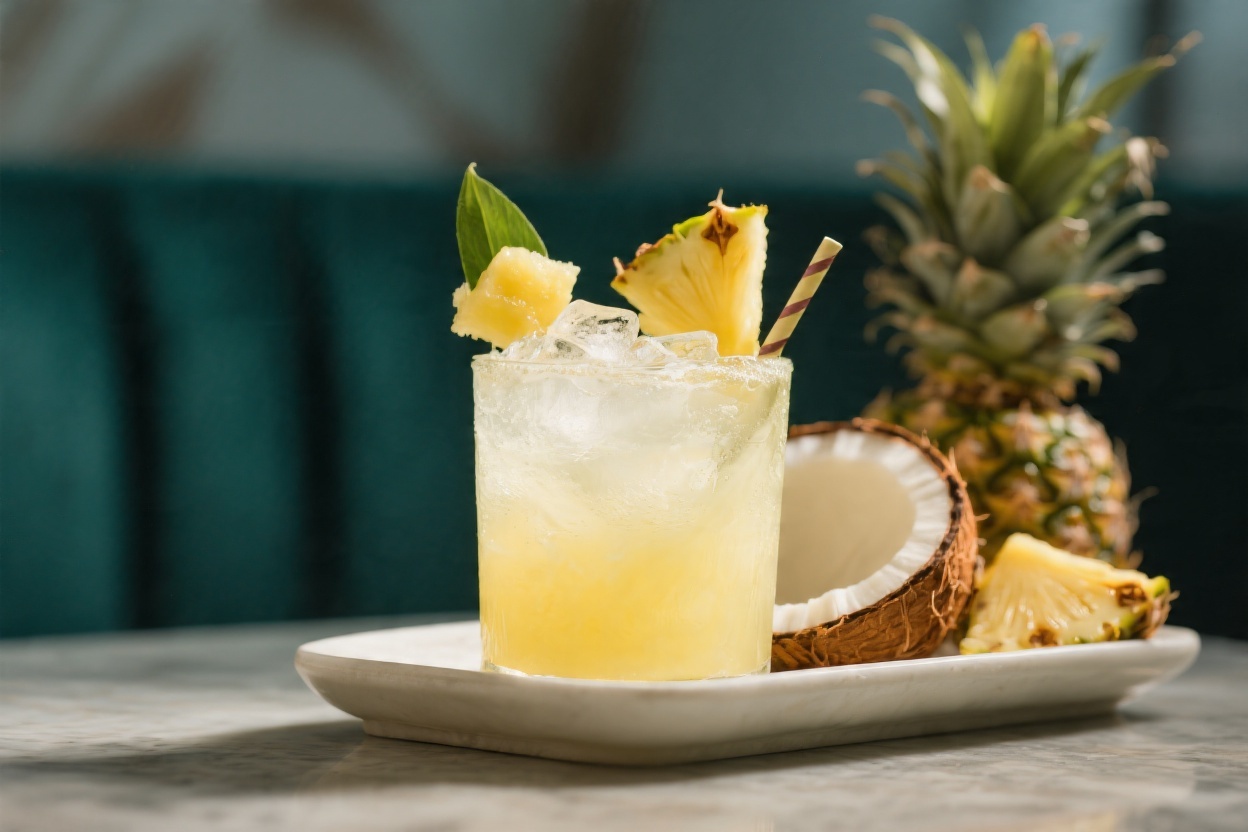 Tropical Pineapple Coconut Mocktail – Summer Vibes