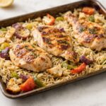 Sheet Pan Greek Chicken With Orzo One Pan Meal – Bright, Simple, Weeknight-Friendly