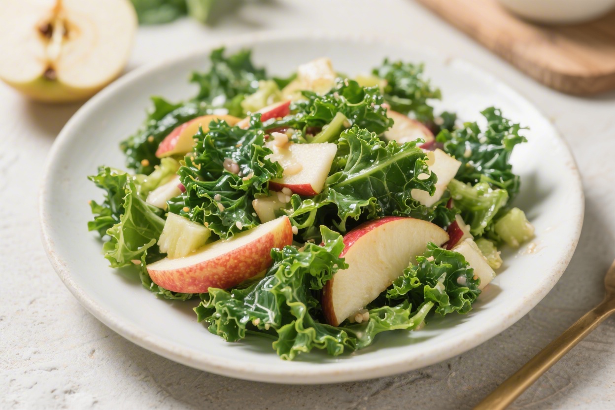 Kale Apple Salad Fresh and Crunchy Healthy Recipe – A Simple, Everyday Favorite