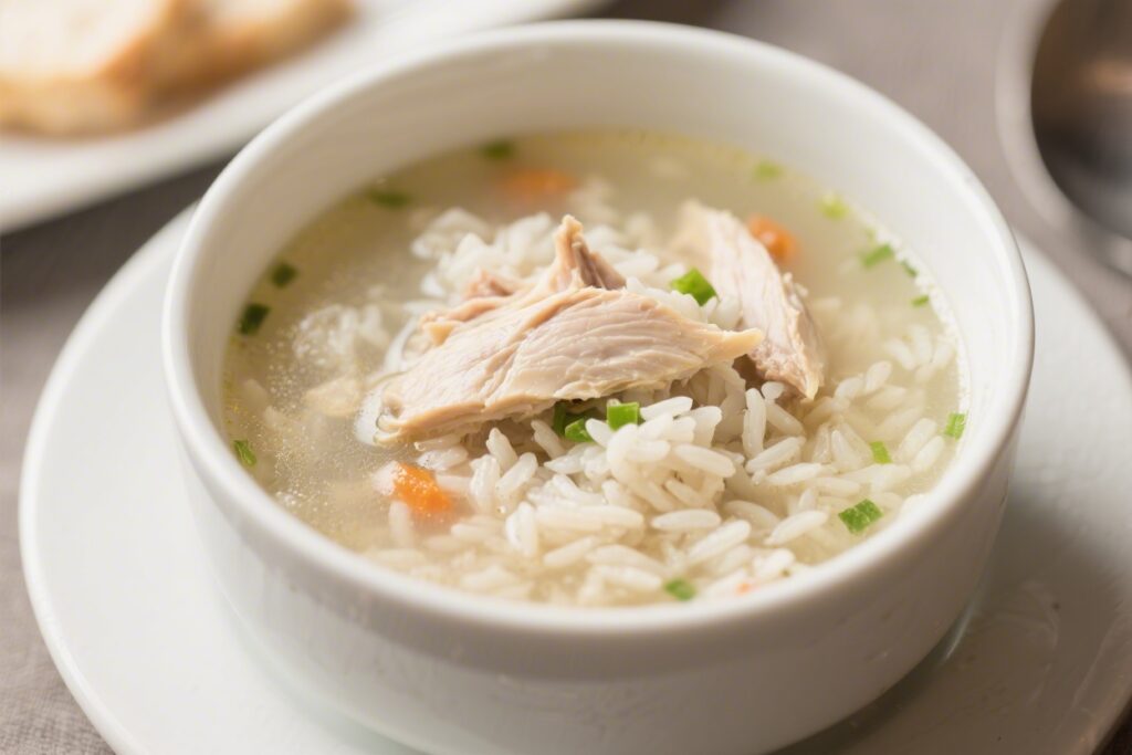 Chicken and Rice Soup Light Comfort Soup – A Cozy, Simple Bowl