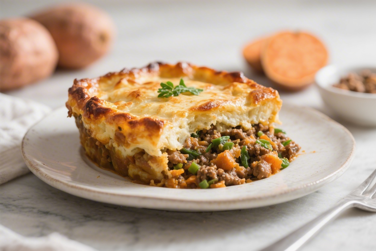 Easy Vegan Sweet Potato Shepherd’s Pie Comfort Meal – Cozy, Hearty, and Weeknight-Friendly