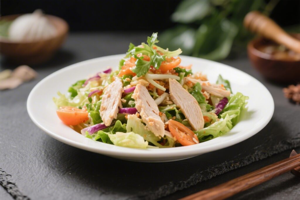 Thai Chicken Salad Fresh and Healthy Recipe – Bright, Crunchy, and Full of Flavor