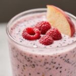 Creamy Raspberry Peach Chia Smoothie – Bright, Fresh, and Satisfying
