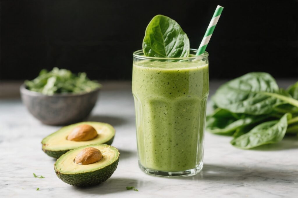 Avocado Spinach Detox Smoothie – Creamy, Fresh, and Naturally Energizing