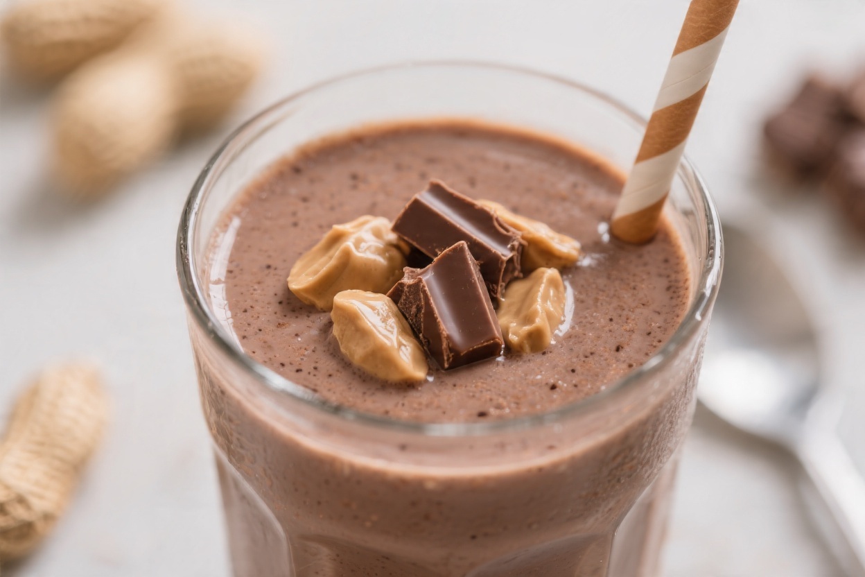 Chocolate Peanut Butter Keto Smoothie – Creamy, Satisfying, and Low-Carb