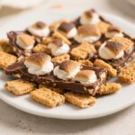Smores Bark with Golden Grahams Easy No Bake Dessert – A Crunchy, Gooey Treat