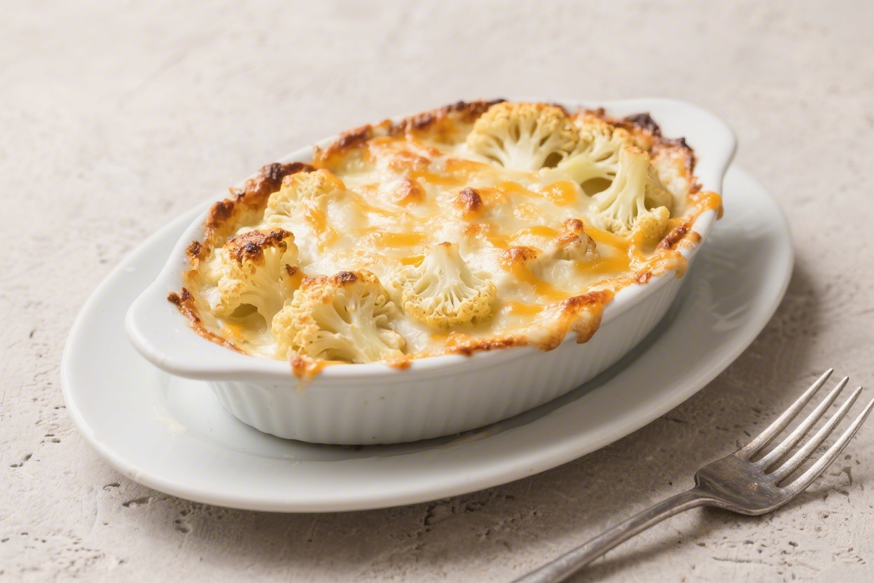 Cauliflower Gratin Creamy Cheesy Bake – Comforting, Golden, and Satisfying