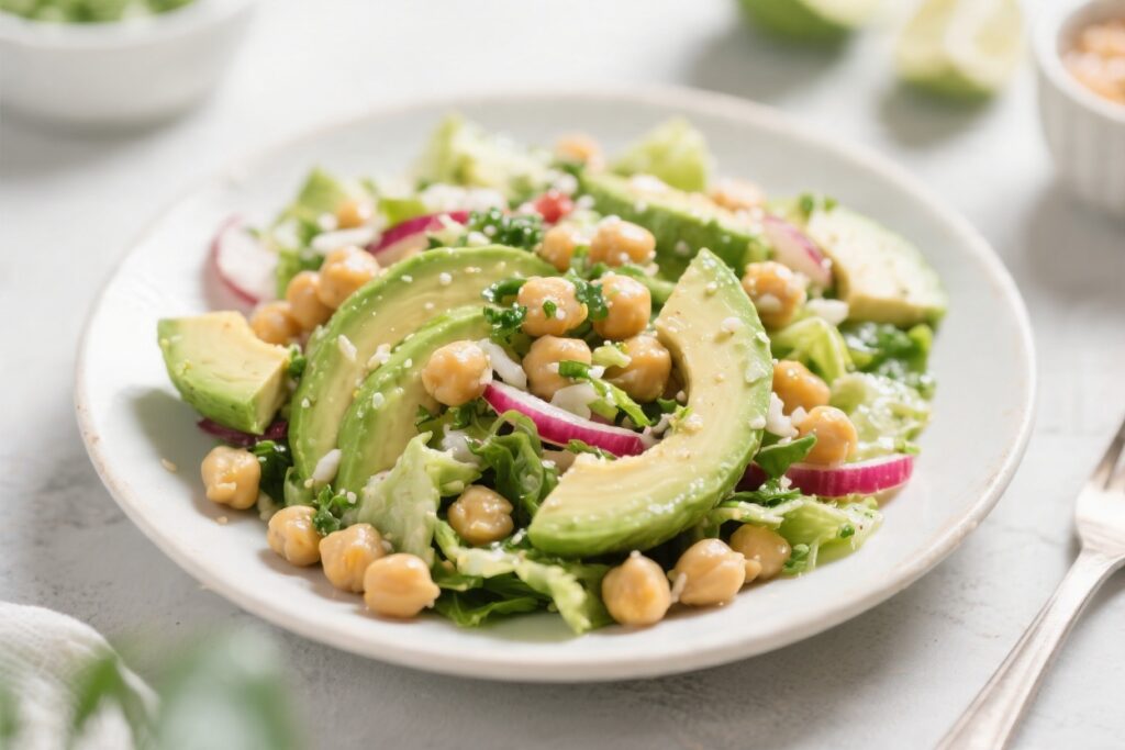 Avocado Chickpea Salad – Light Summer Lunch