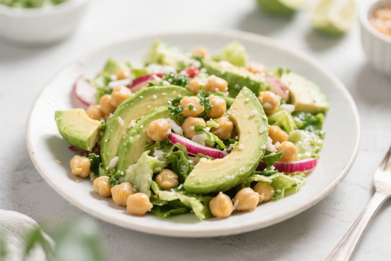 Avocado Chickpea Salad – Light Summer Lunch