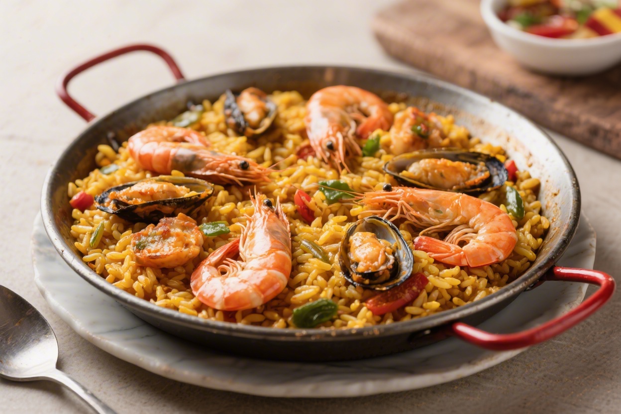 Seafood Paella Classic Spanish Rice Recipe – A Vibrant One-Pan Meal