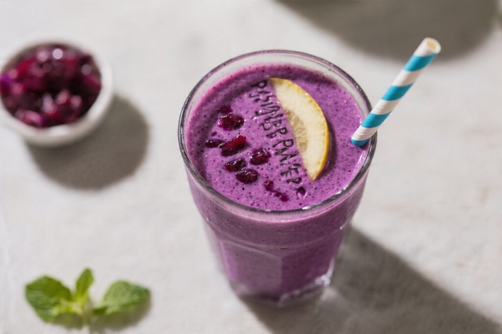 Purple Power Immunity Smoothie – A Bright, Berry Blend for Everyday Wellness