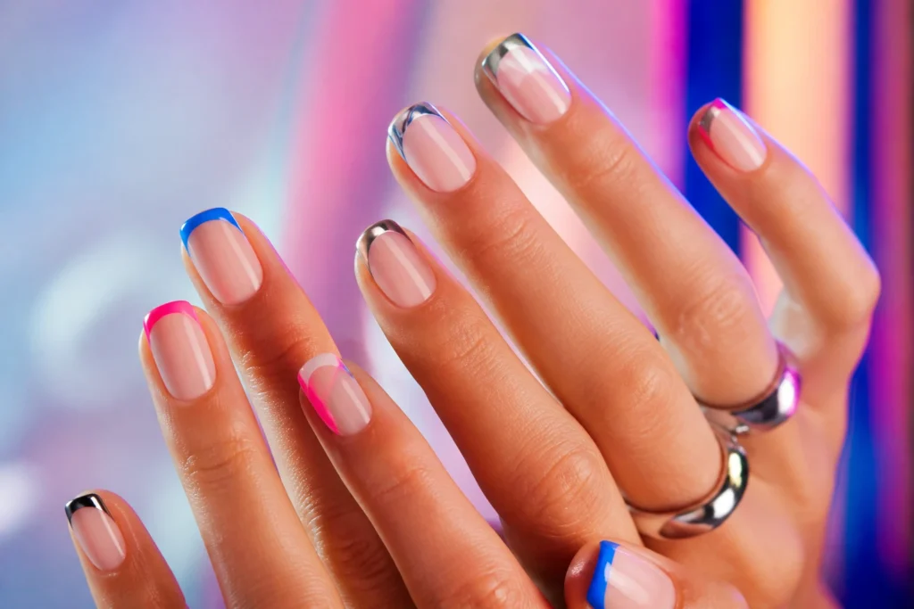 10 Different French Tip Nail Ideas That Are Anything but Basic: Neon to Marble Bling