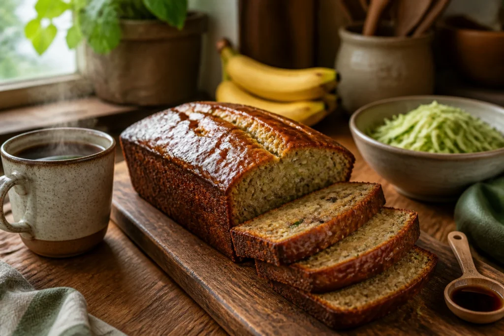 Moist Banana Zucchini Bread Recipe: Cozy Weeknight Bake