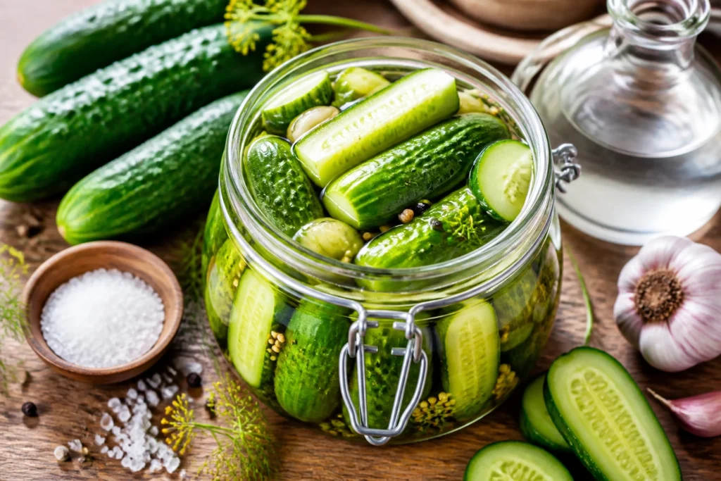 Homemade Pickle Recipe That Stays Crispy: Crunchy in Every Bite