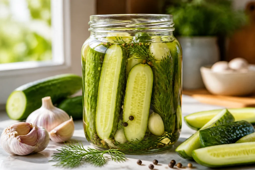 Refrigerator Pickles Recipe Ready in No Time: Quick Crunchy Diy