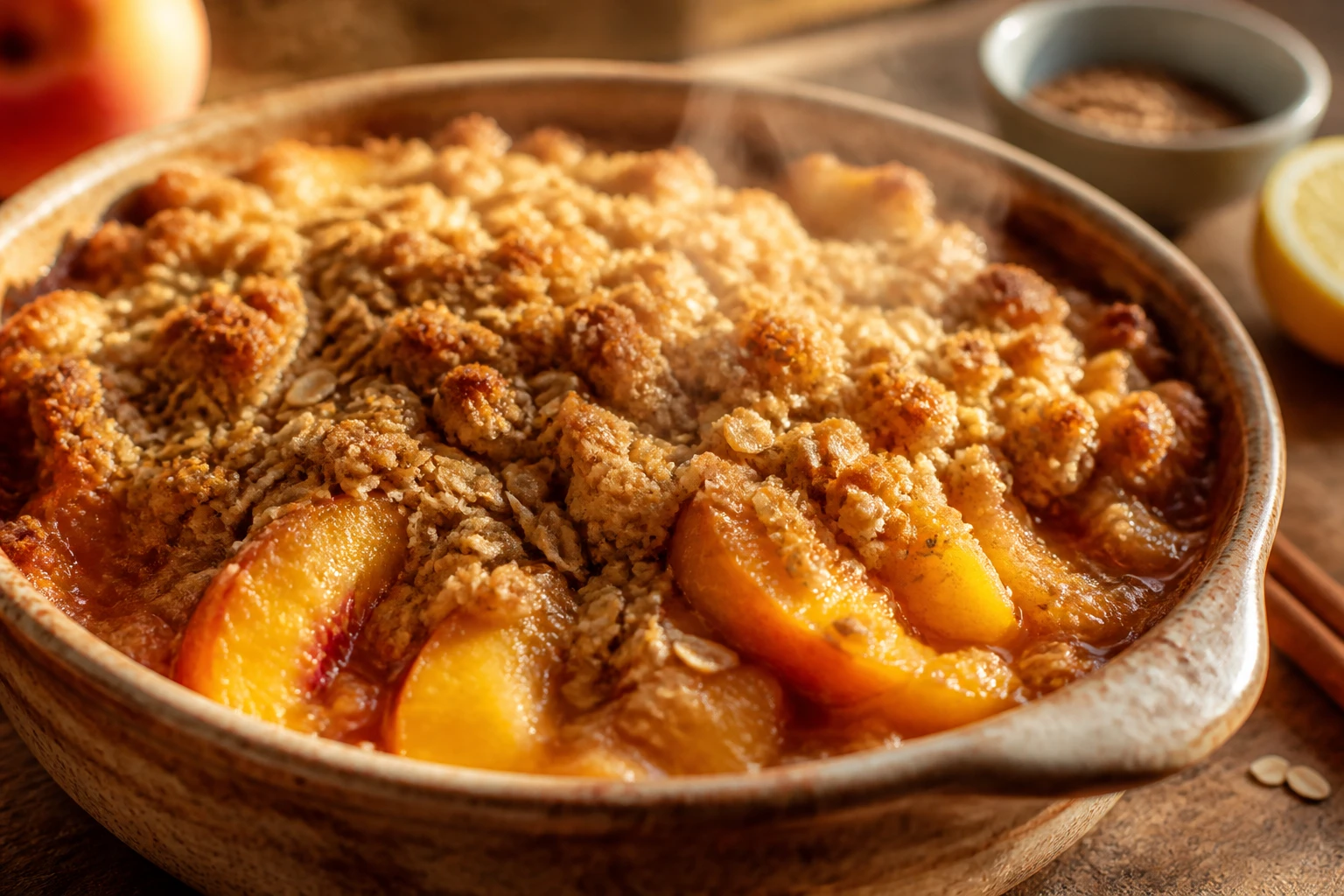 Peach Crumble Recipe with a Buttery Topping You’Ll Love