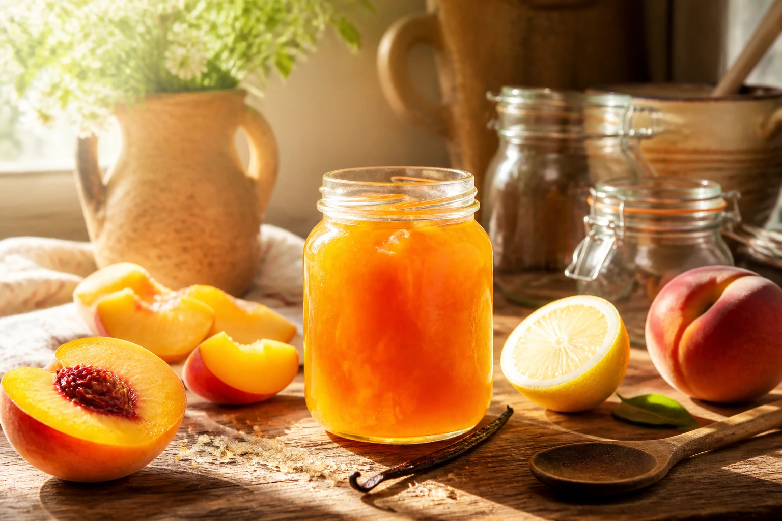 Sunlit Bliss: Homemade Peach Jam Recipe